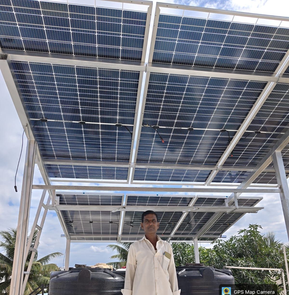 Residential rooftop solar installation in the Solapur region
