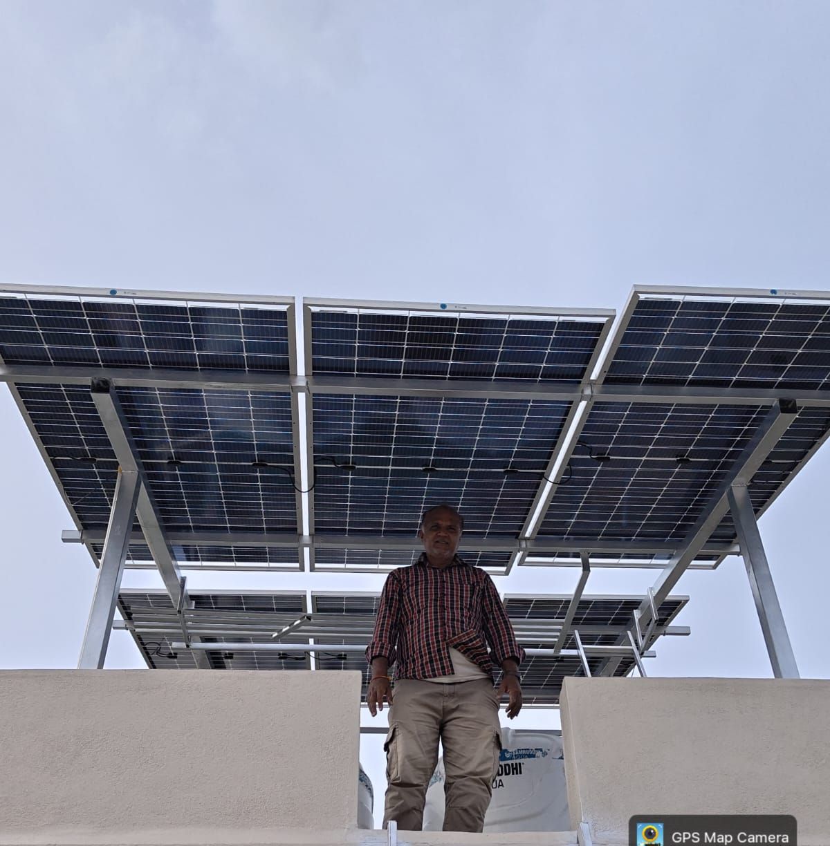 Residential rooftop solar installation, Solapur region