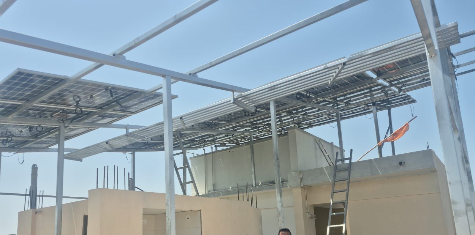 Rooftop solar installation in the Solapur region